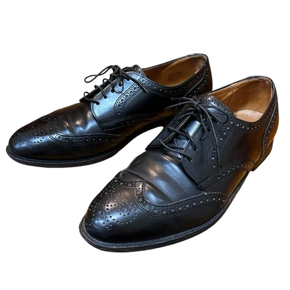 Cole Haan Men’s Shoes Black Leather Loafers Oxford Brogues Wingtips Classic 10